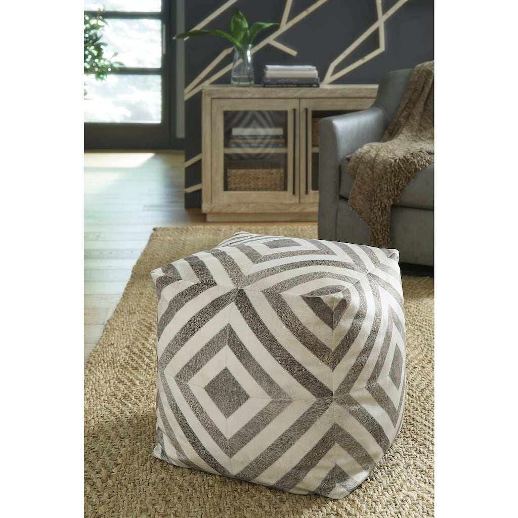 Signature Design by Ashley Hartselle Brown Pouf