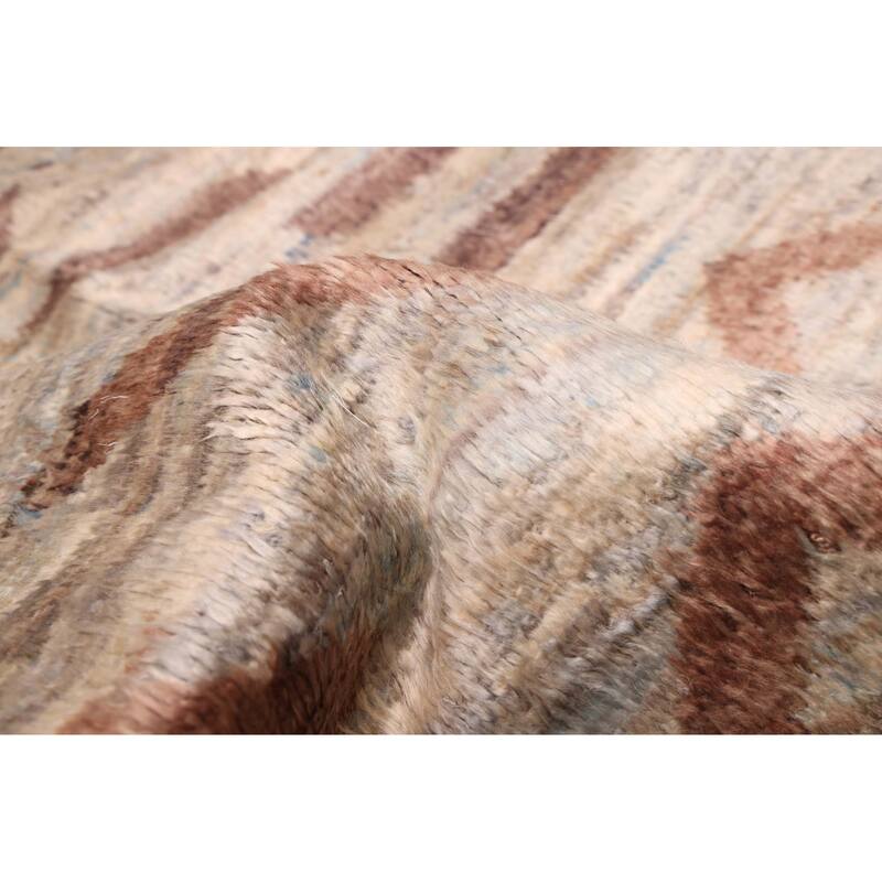 ECARPETGALLERY Hand-knotted Pak Finest Marrakesh Light Grey Wool Rug - 9'2 x 12'2