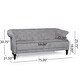 preview thumbnail 2 of 28, Morganton Indoor Tufted 3-seater Sofa by Christopher Knight Home
