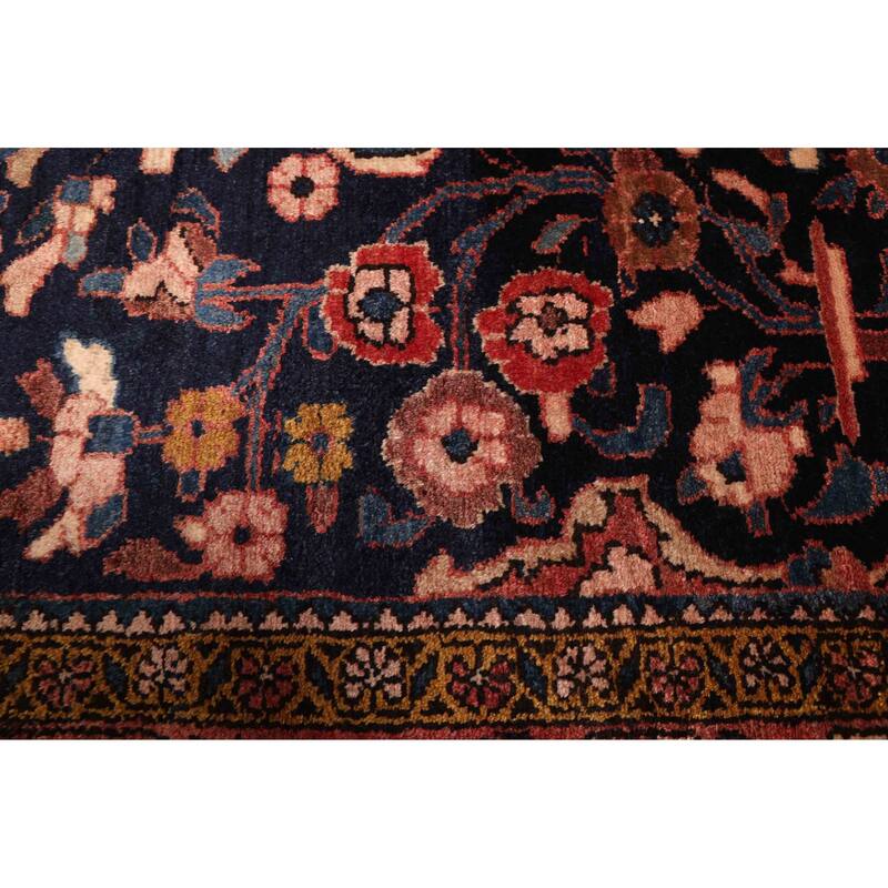 ECARPETGALLERY Hand-knotted Anadol Vintage Dark Navy Wool Rug - 5'9 x 7'9