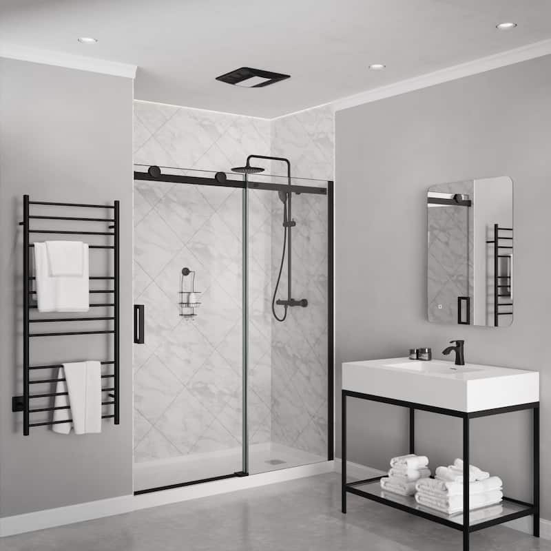 100 CFM 1.5 Sone Ceiling Mount Bathroom Exhaust Fan with LED Light