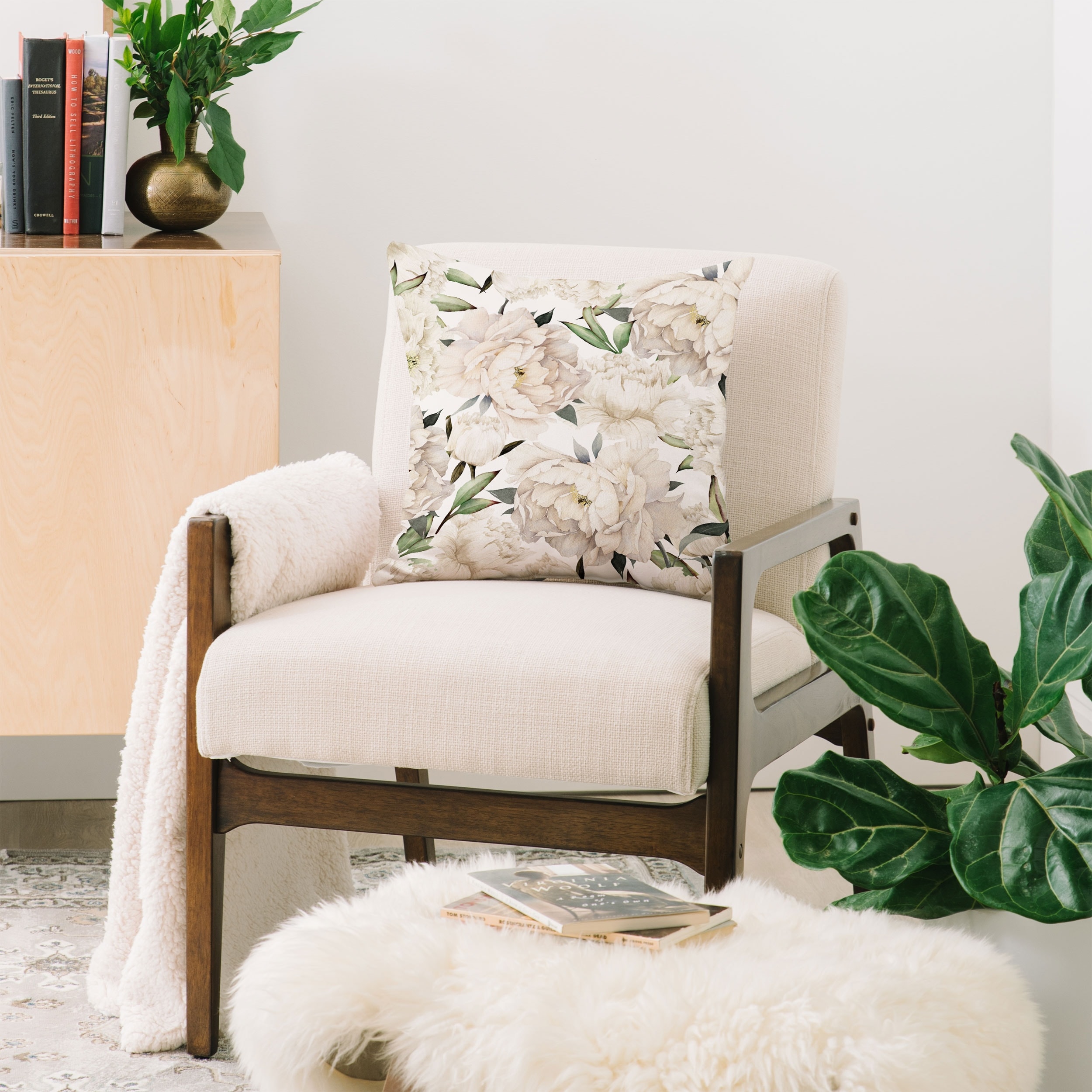 Shabby Chic Rectangle Outdoor Cushions and Throw Pillows Bed