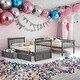 preview thumbnail 2 of 6, Twin over Twin Pine Bunk Kids Bed Frame with Guardrail & Drawers, Convertible to 2-Separate Platform Beds, Easy Assembly, Grey Grey