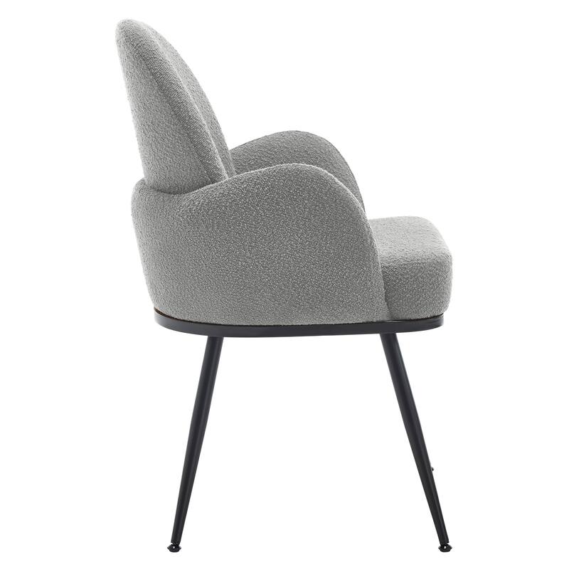 Fabric Upholstered Dining Chairs Set of 2/4 with Arms - 34.8"H x 23.2"W x 22.8"D