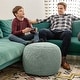 preview thumbnail 67 of 110, Jaxx Ellis Pouf - Modern Shearling Faux-Lamb Plush Fleece Ottoman