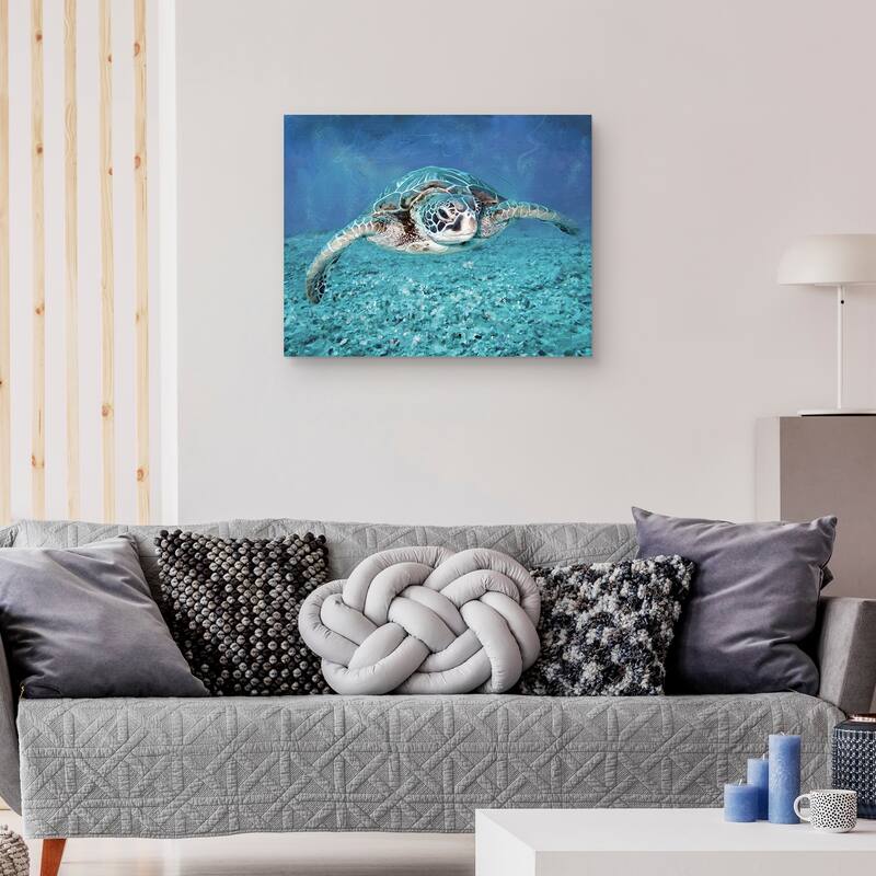 Sea Turtle by Studio Arts Canvas Art Print by Studio Arts Canvas Art Print