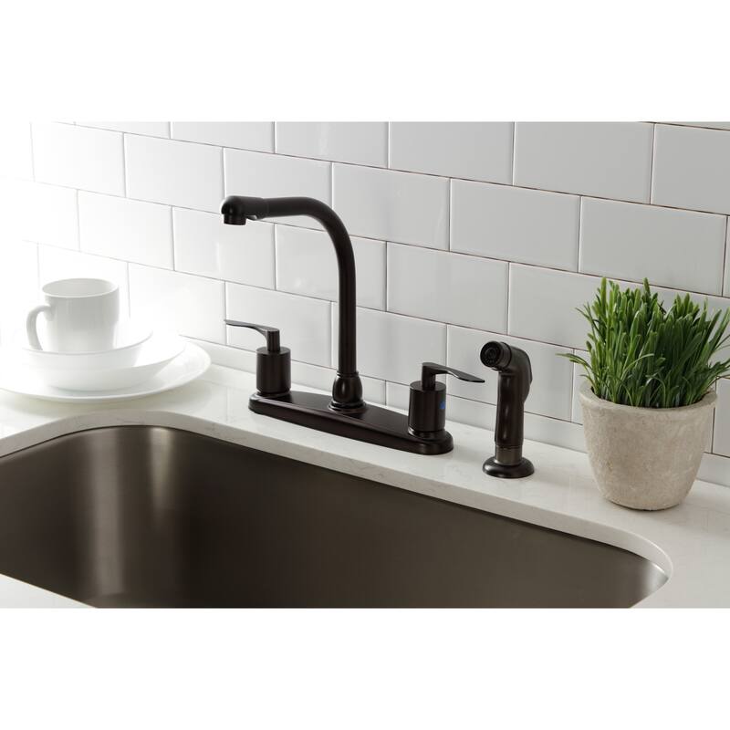 Serena Centerset Kitchen Faucet with Plastic Sprayer
