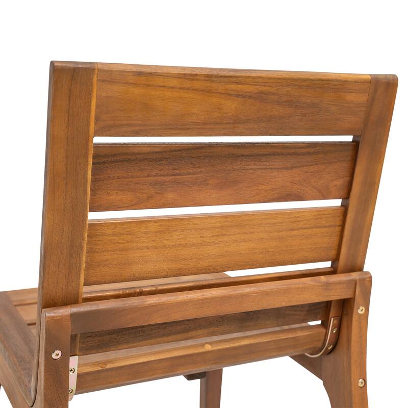 Christopher Knight Home - Outdoor 7-Piece Dining Set with 69" Wooden Table and 6 Dining Chairs