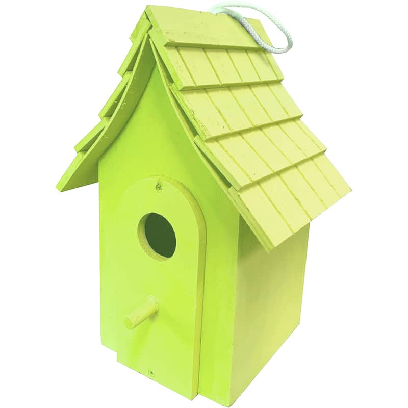 9" Key Lime Cottage Bird House