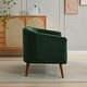 preview thumbnail 4 of 31, 50.78" Modern Loveseat Couch Sofa, Corduroy Fabric Upholstered 2-Seat Sofa, Loveseat with Wooden Walnut Legs