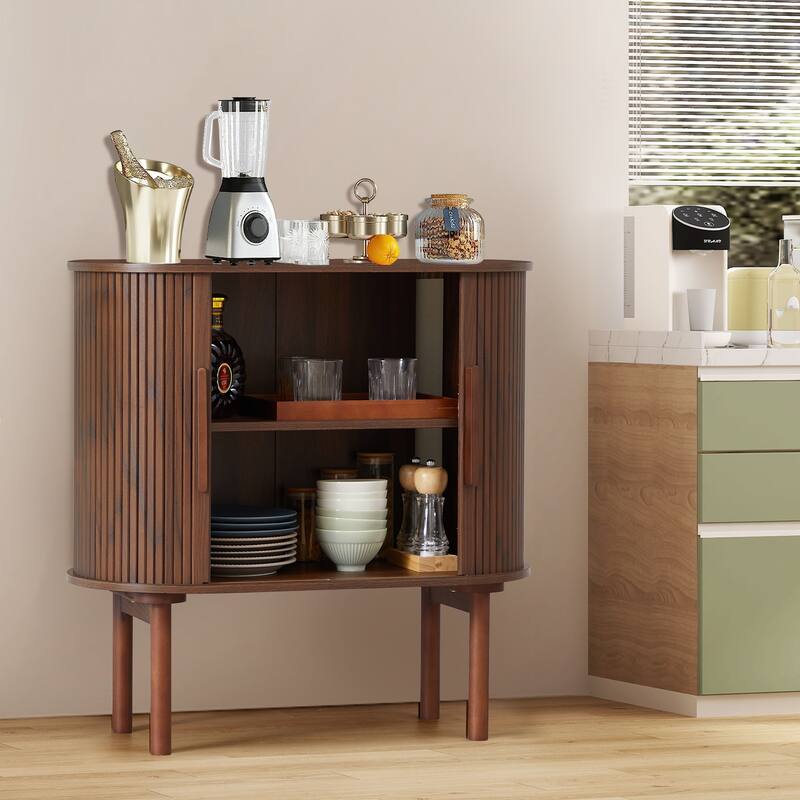 31.5in.W Sliding Door Sideboard/Buffet Cabinet