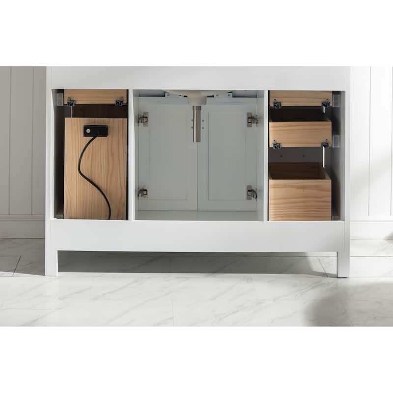 Valentino 48" Single Vanity in White