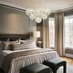 preview thumbnail 14 of 29, 13/ 19-Light Modern Glam Large Sputnik Cluster Glass Globe Bubble Chandelier with Swirled Glass Bubble Globe (Bulb Not Included)