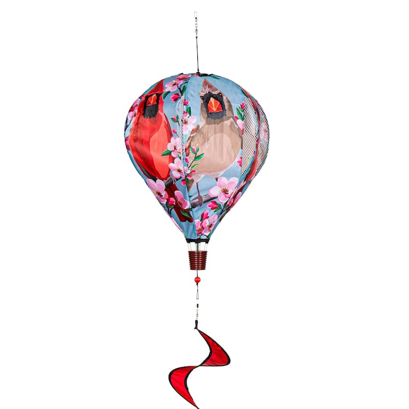 55" Cardinal Couple Balloon Spinner