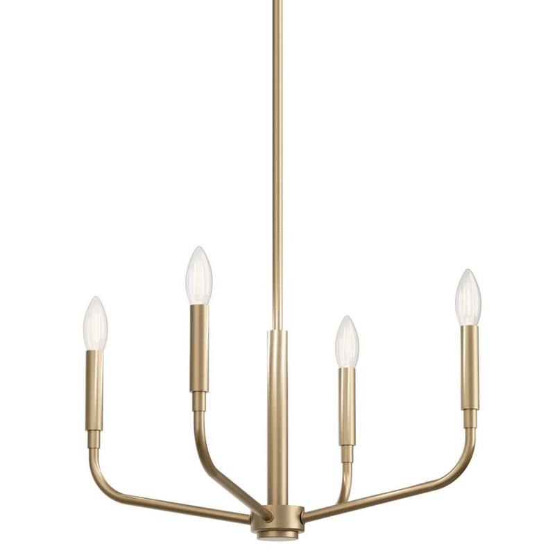 Kichler 52716 Madden 4 Light 20" Wide Taper Candle Style Chandelier - Champagne Bronze