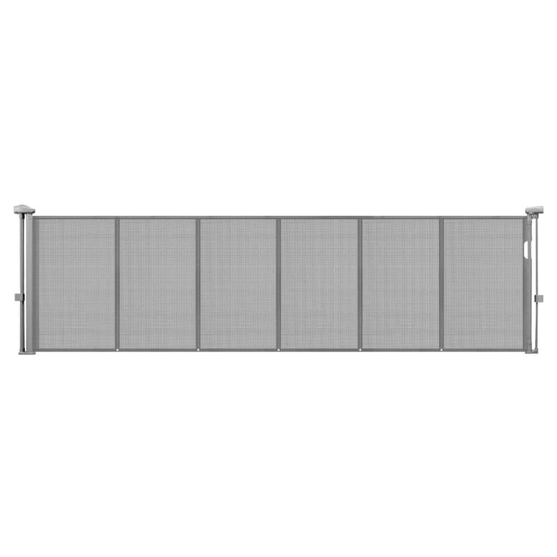 Retractable Mesh Baby Gate 34” Tall Indoor Pet Safety Fence for Stairs Hallways and Doorways - 34"Tall