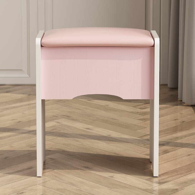 31.5" Wide Makeup Vanity With Stool and Touching Light Mirror - 31.5"W