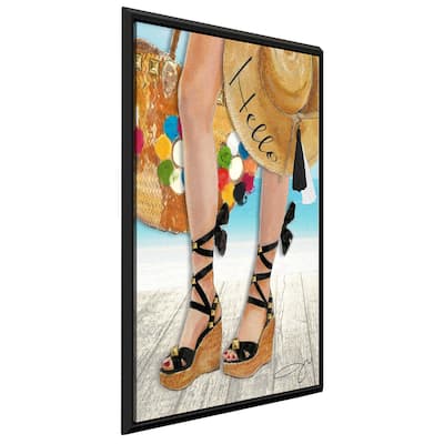 "Hello Beach Day" by Jodi Print on Floating Canvas