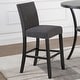 preview thumbnail 15 of 17, Roundhill Furniture Biony 3-Piece 36" Round Espresso Bar Table with 2 Nail Head Barstools