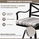 preview thumbnail 4 of 77, Outdoor Patio Bar Stools Aluminum Swivel Bar Chair with Sunbrella Cushion - 21.7 in W x 16.5 in D x 46 in H