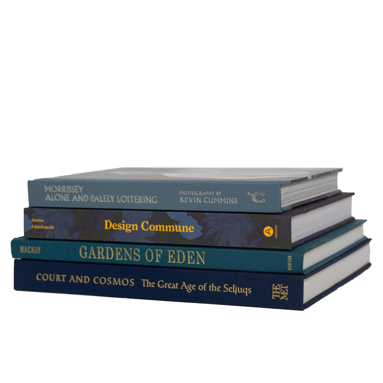 Decorative Books - Gulf Coast Coffee Table Stack - 4 Blue Books