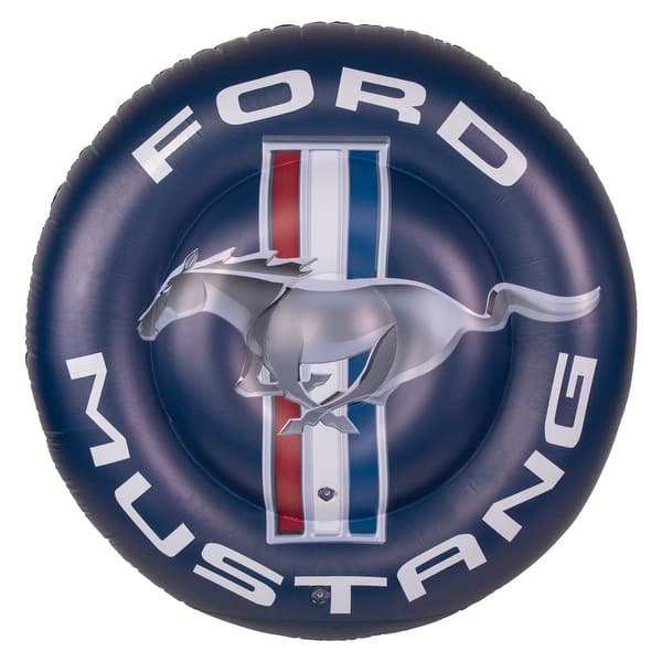 slide 2 of 5, Inflatable Ford Mustang Round Pool Float - 46"