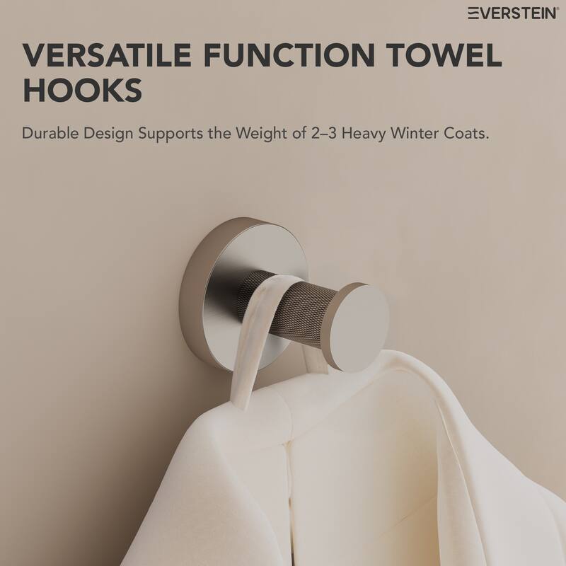4-Piece Wall Mounted Bathroom Hardware Set, Stainless Steel Towel Bar Set