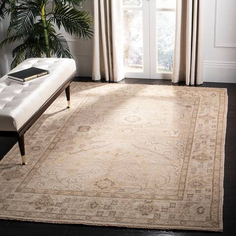 SAFAVIEH Hand-knotted Izmir Aliza Traditional Oriental Wool Rug with Fringe
