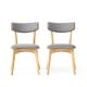 preview thumbnail 46 of 76, Chazz Mid Century Upholstered Dining Chairs (Set of 2) by Christopher Knight Home