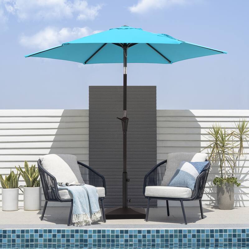 BONOSUKI Patio 7.5FT Market Umbrellas Table Umbrella With Tilt Button