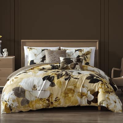 Bebejan Zayra 100% Cotton Sateen 5 Piece Reversible Comforter Set
