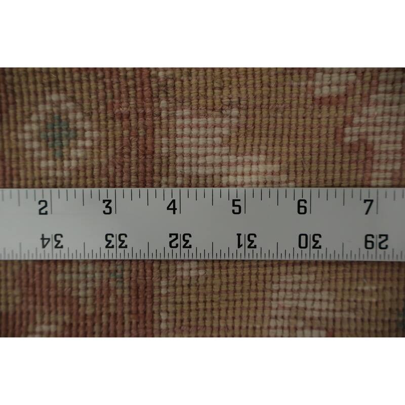 Hand Knotted Oriental 100% Wool Carpet Traditional All-Over Brown Ziegler Area Rug - 3' 1'' X 1' 10''