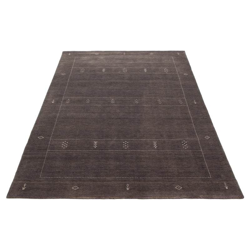 Kashkuli Gabbeh Grey Rug 6'7" x 9'8" - 6'7 x 9'8