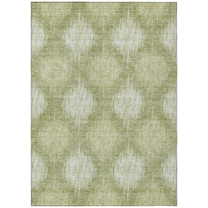 Machine Washable Indoor/ Outdoor Chantille Contemporary Geo Rug