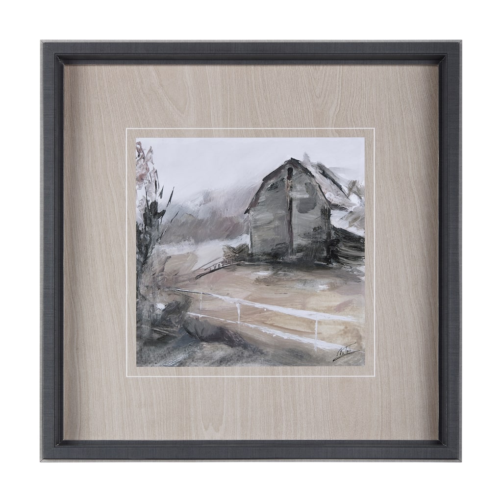 Late Autumn In Countryside I Framed Art Print