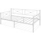 preview thumbnail 3 of 17, Costway Twin Metal Daybed Frame with Slats Classic Mattress Foundation White