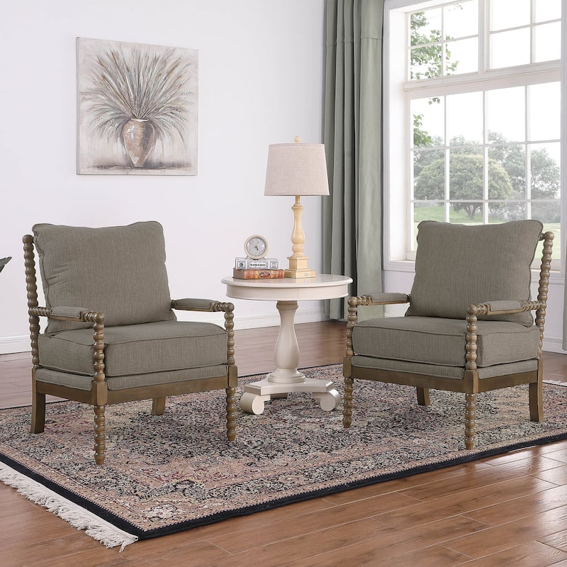 Morden Fort Modern Spindle Chair, Accent Chair for Livingroom