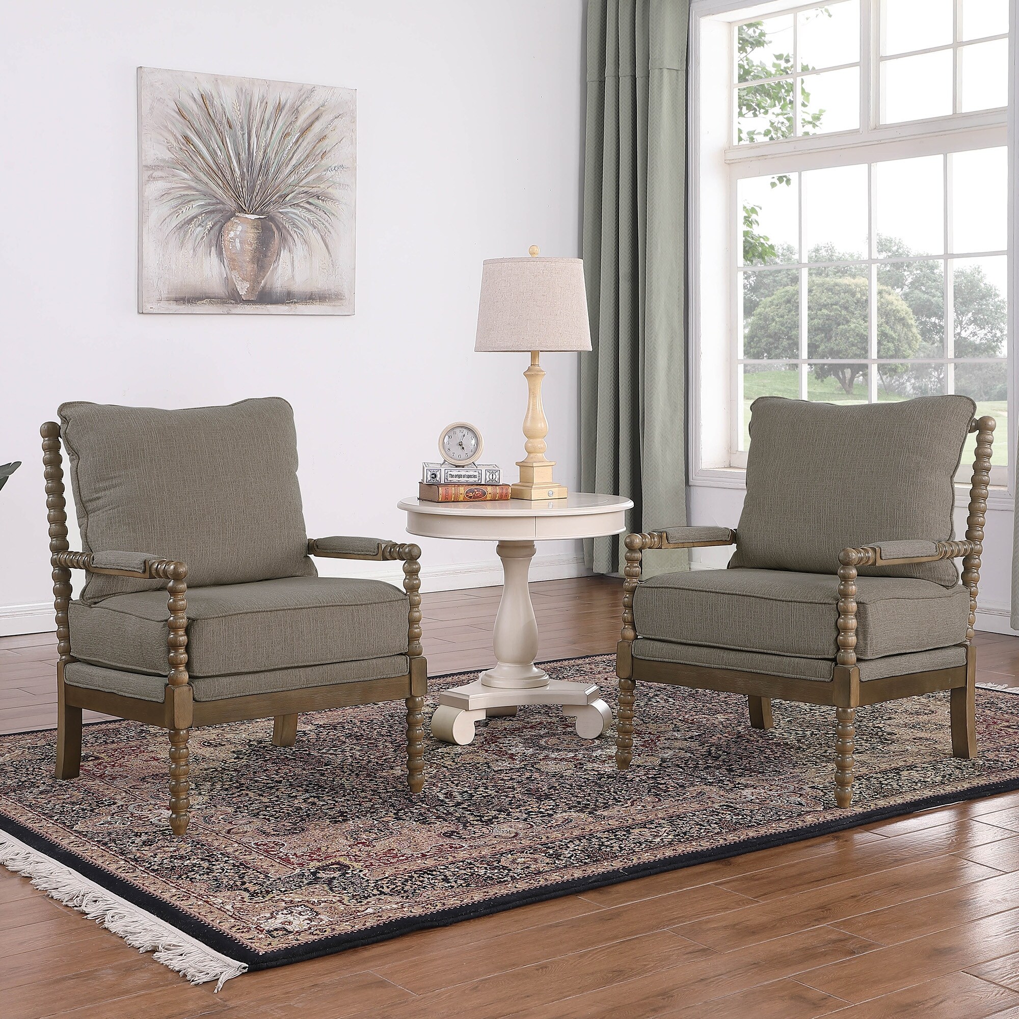 Morden Fort Modern Spindle Chair Accent Chair for Livingroom On Sale Bed Bath Beyond 39211034