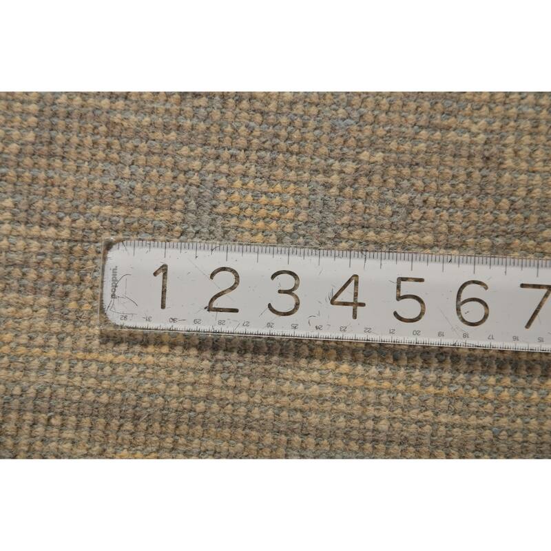 Earth Tone Oushak Indian Area Rug Handmade Wool Carpet - 8'0"x 9'7"