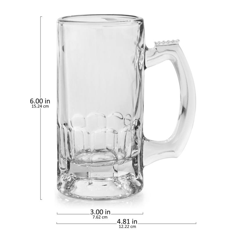 Libbey Craft Brews Glass Beer Mug, 12.7-ounce, Set of 4 - Set of 4