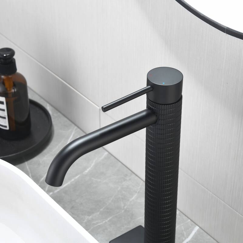 11.8"H Solid Brass Single-handle Bathroom Sink Faucet