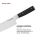 preview thumbnail 5 of 4, KitchenAid Gourmet Forged Chef Knife, 8-Inch, Black