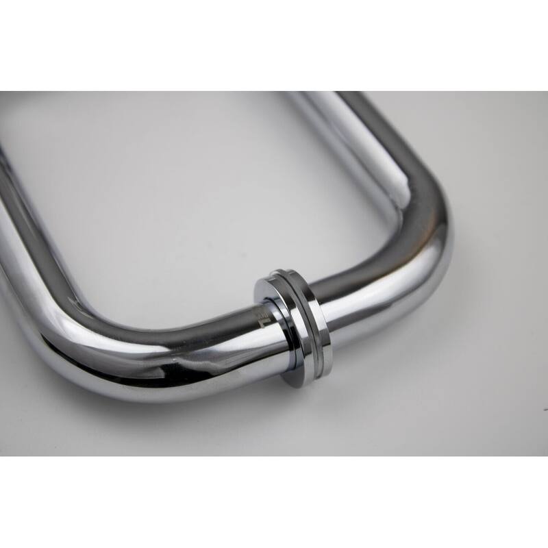 CEL 8"x8" Tubular Stainless Steel Back to Back Shower Door Pull Handle