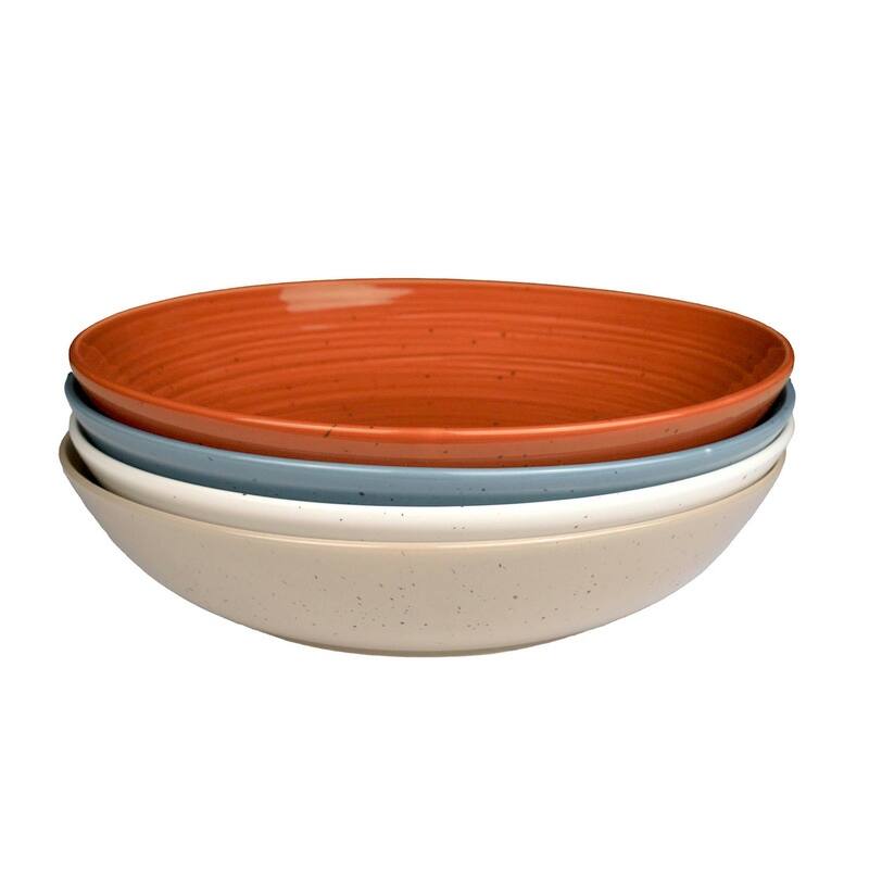 Sango Siterra Painters Palette Mixed Set of 4 Dinner Bowls, Multicolor