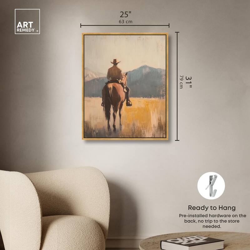 Long Ride Canvas by Art Remedy