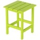 preview thumbnail 69 of 71, POLYTRENDS Laguna HDPE Eco-Friendly Outdoor Square Patio Side Table Lime