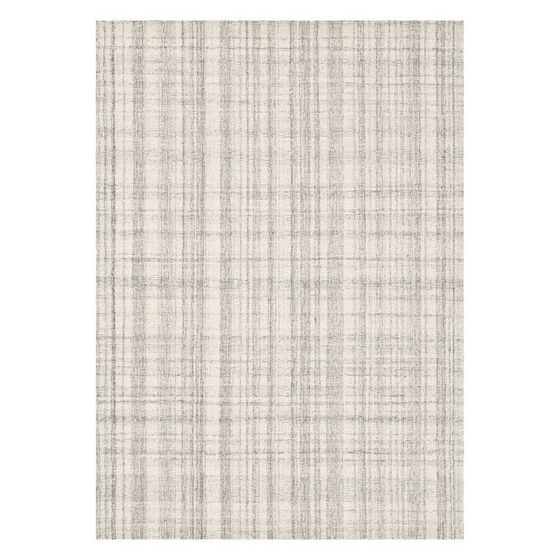 HomeRoots Plaid Transitional Rectangle Area Rug