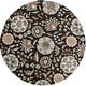 preview thumbnail 63 of 75, Lily Hand-tufted Transitional Floral Pattern Wool Area Rug 4' Round - Black - Runner/Round