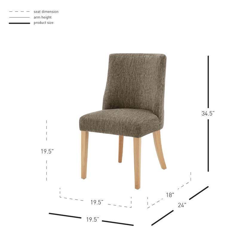 NPD Furniture New Paris Fabric Chair (Set of 2)