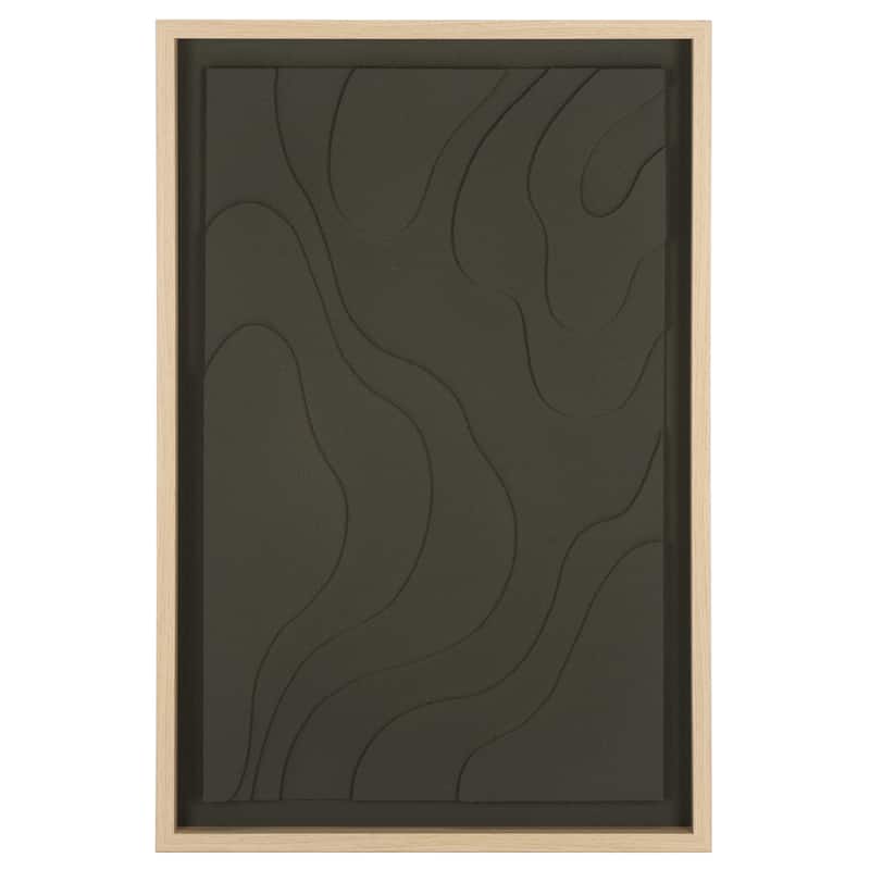 SAFAVIEH Home Terrace Fields 24W x 36L-inch Framed Wall Art - Olive